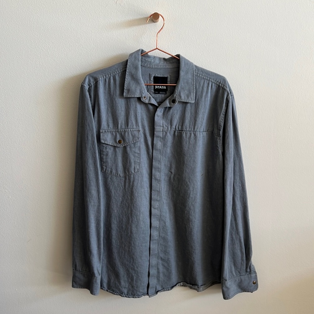Prana Long Sleeve Woven - Mens Large